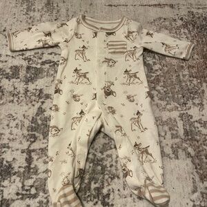 Adorable Cream and Brown Kids One Piece